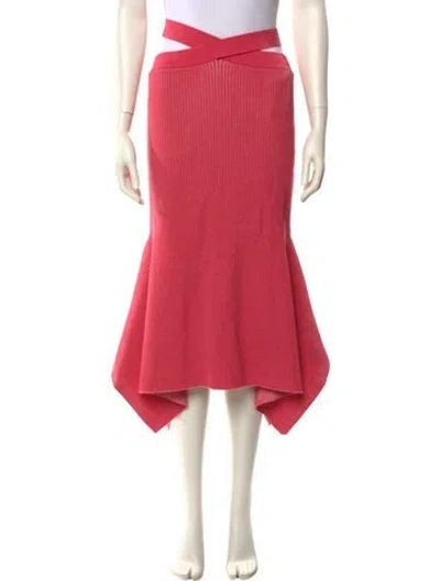 Pre-owned 3.1 Phillip Lim Wool Midi Length Skirt In Pink