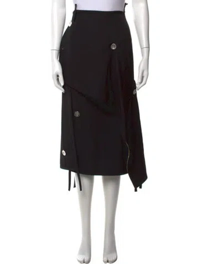 Pre-owned 3.1 Phillip Lim Wool Midi Length Skirt W/ Tags In Black
