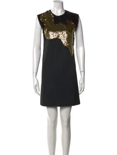 Pre-owned 3.1 Phillip Lim Wool Mini Dress In Black