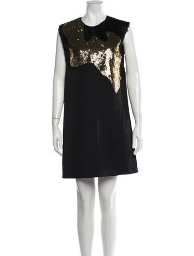 Pre-owned 3.1 Phillip Lim Wool Mini Dress In Black