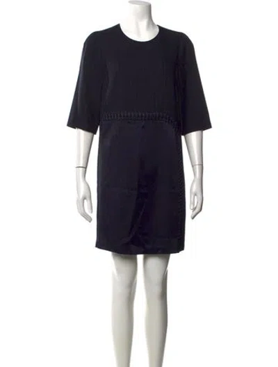 Pre-owned 3.1 Phillip Lim Wool Mini Dress In Black