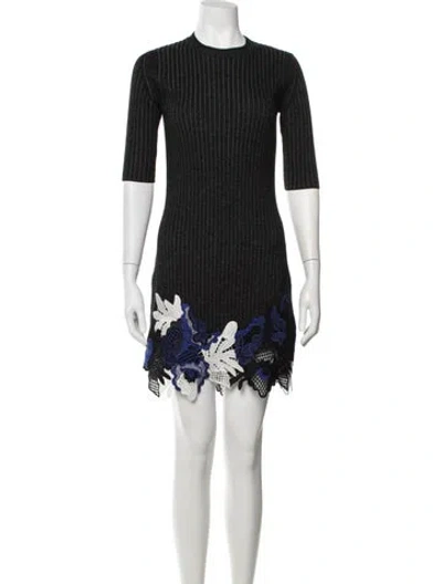 Pre-owned 3.1 Phillip Lim Wool Mini Dress In Black