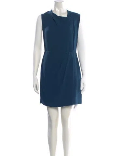 Pre-owned 3.1 Phillip Lim Wool Mini Dress In Blue