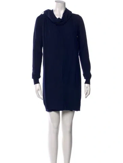 Pre-owned 3.1 Phillip Lim Wool Mini Dress In Blue