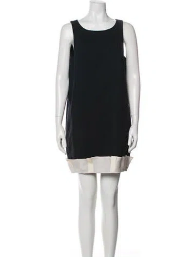 Pre-owned 3.1 Phillip Lim Wool Mini Dress In Blue