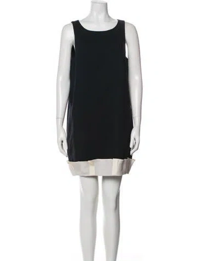 Pre-owned 3.1 Phillip Lim Wool Mini Dress In Blue