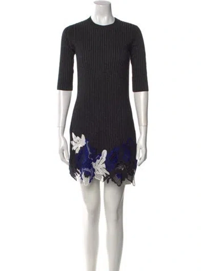 Pre-owned 3.1 Phillip Lim Wool Mini Dress In Gray