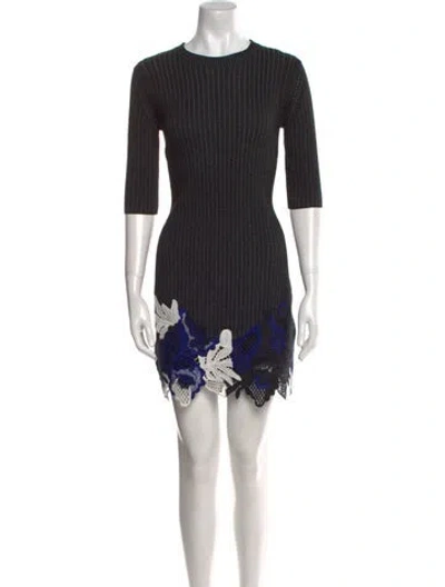 Pre-owned 3.1 Phillip Lim Wool Mini Dress In Gray