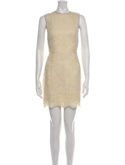Pre-owned 3.1 Phillip Lim Wool Mini Dress In Neutral