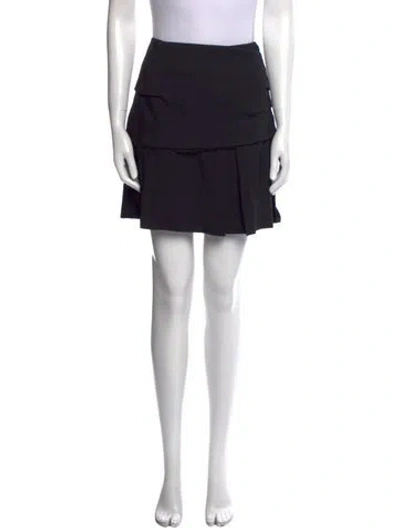 Pre-owned 3.1 Phillip Lim Wool Mini Skirt In Black