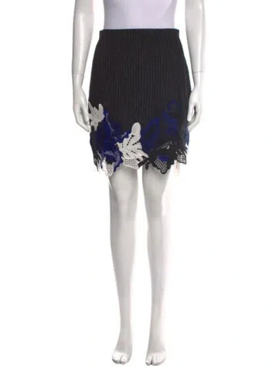 Pre-owned 3.1 Phillip Lim Wool Mini Skirt In Gray