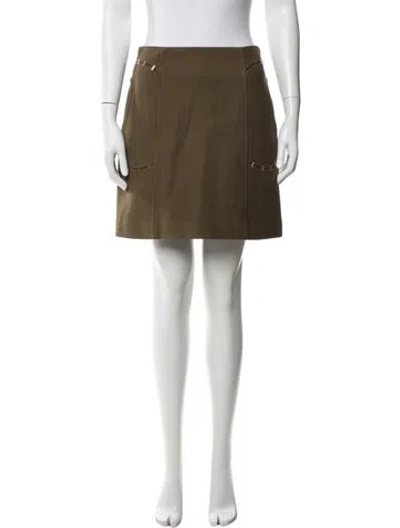 Pre-owned 3.1 Phillip Lim Wool Mini Skirt In Green