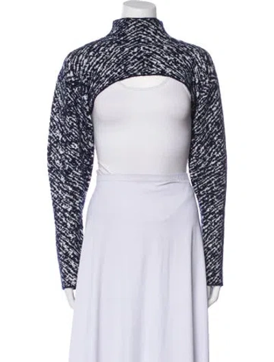 Pre-owned 3.1 Phillip Lim Wool Mock Neck Sweater In Blue