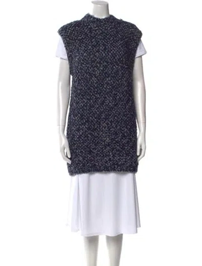 Pre-owned 3.1 Phillip Lim Wool Mock Neck Sweater In Blue