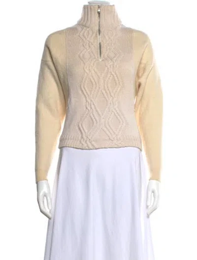 Pre-owned 3.1 Phillip Lim Wool Mock Neck Sweater In Neutral