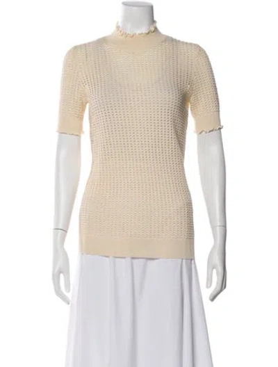 Pre-owned 3.1 Phillip Lim Wool Mock Neck Sweater In Neutral