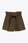 3.1 Phillip Lim Wool Origami Short With Belt In Brown