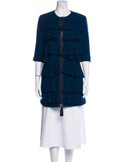 Pre-owned 3.1 Phillip Lim Wool Parka In Blue