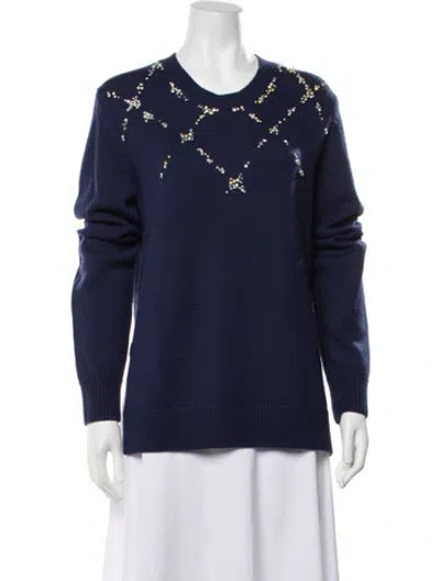 Pre-owned 3.1 Phillip Lim Wool Patterned Sweater In Blue
