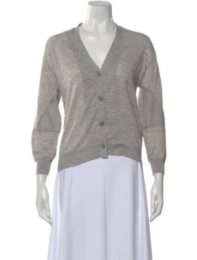 Pre-owned 3.1 Phillip Lim Wool Patterned Sweater In Gray