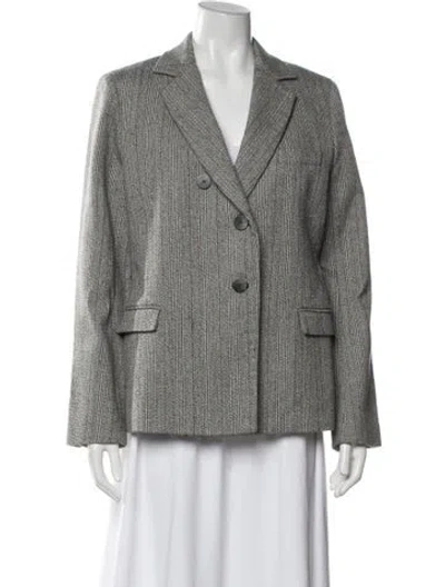 Pre-owned 3.1 Phillip Lim Wool Plaid Print Blazer In Grey