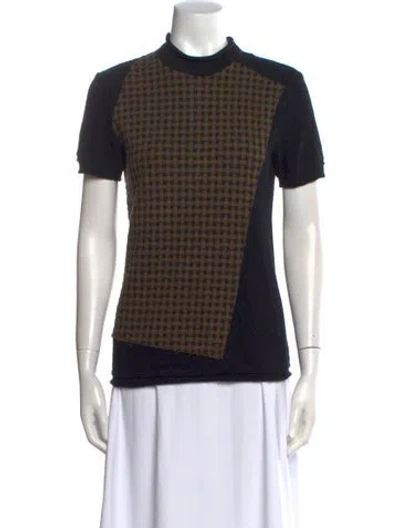 Pre-owned 3.1 Phillip Lim Wool Plaid Print Sweater In Black