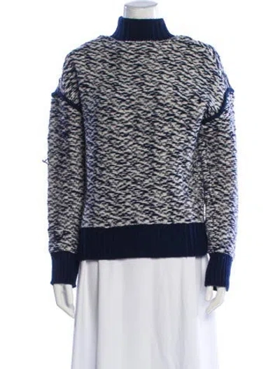 Pre-owned 3.1 Phillip Lim Wool Printed Sweater In Black
