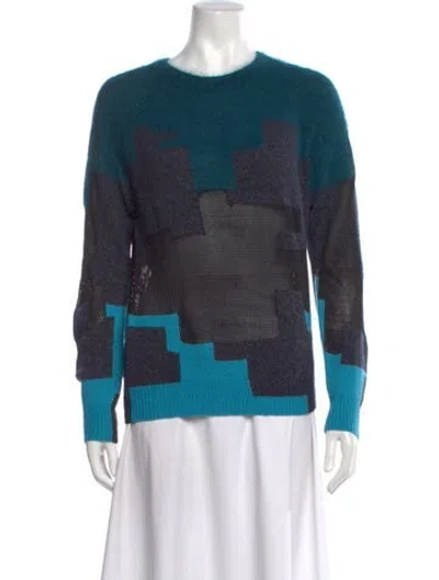 Pre-owned 3.1 Phillip Lim Wool Printed Sweater In Green