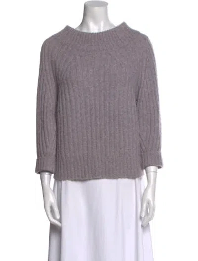 Pre-owned 3.1 Phillip Lim Wool Scoop Neck Sweater In Gray