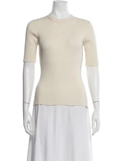Pre-owned 3.1 Phillip Lim Wool Scoop Neck Sweater In Neutral