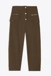 3.1 Phillip Lim Wool Snap Cargo Pant In Brown