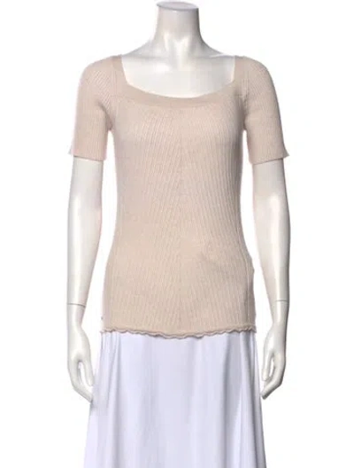 Pre-owned 3.1 Phillip Lim Wool Square Neckline Top In Neutral