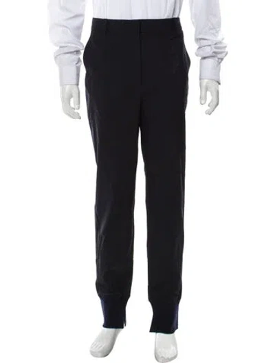 Pre-owned 3.1 Phillip Lim Wool Straight Leg Pants In Blue