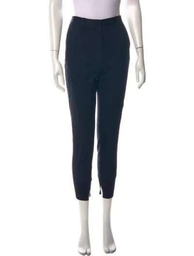 Pre-owned 3.1 Phillip Lim Wool Straight Leg Pants In Blue