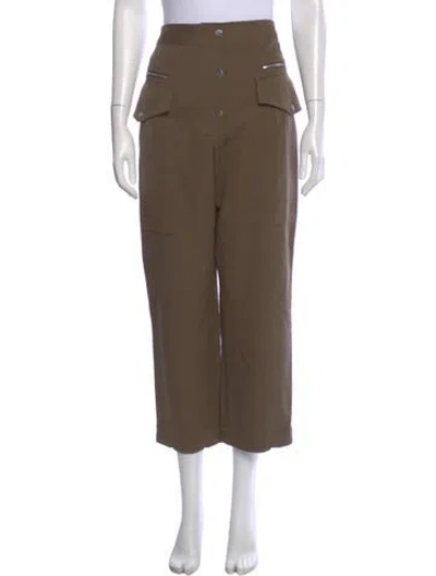 Pre-owned 3.1 Phillip Lim Wool Straight Leg Pants In Green