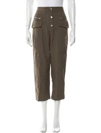 Pre-owned 3.1 Phillip Lim Wool Straight Leg Pants In Green