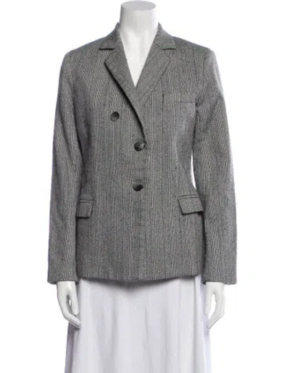 Pre-owned 3.1 Phillip Lim Wool Striped Blazer In Gray