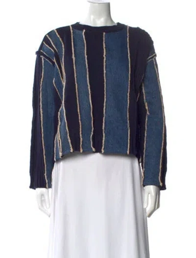 Pre-owned 3.1 Phillip Lim Wool Striped Sweater In Blue