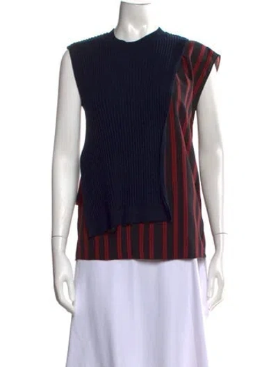 Pre-owned 3.1 Phillip Lim Wool Striped Sweater In Blue