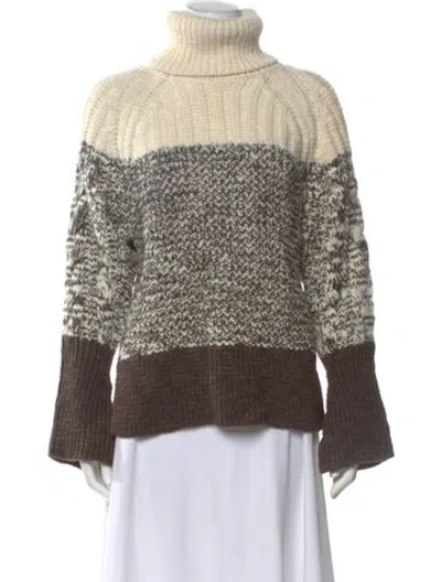 Pre-owned 3.1 Phillip Lim Wool Striped Sweater W/ Tags In Neutral