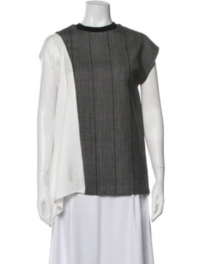 Pre-owned 3.1 Phillip Lim Wool Striped Top In White