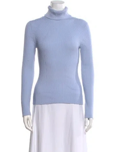 Pre-owned 3.1 Phillip Lim Wool Turtleneck Sweater In Blue