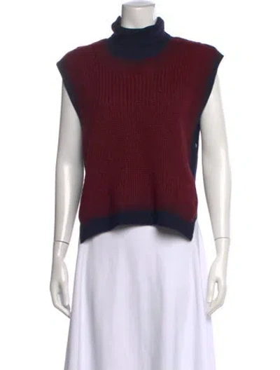 Pre-owned 3.1 Phillip Lim Wool Turtleneck Sweater In Burgundy