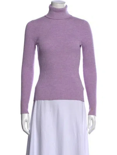 Pre-owned 3.1 Phillip Lim Wool Turtleneck Sweater In Purple