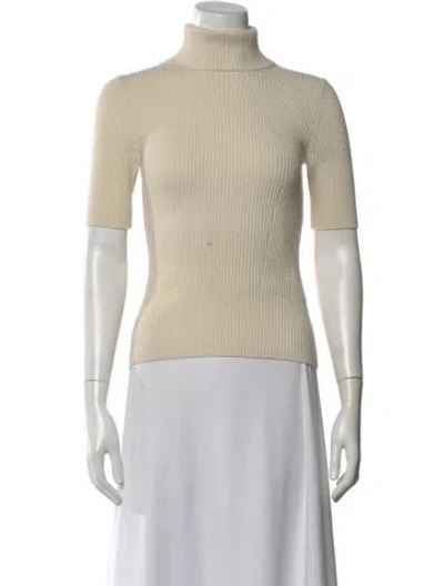Pre-owned 3.1 Phillip Lim Wool Turtleneck Sweater In White