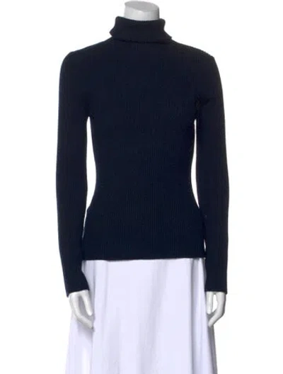 Pre-owned 3.1 Phillip Lim Wool Turtleneck Sweatshirt In Blue