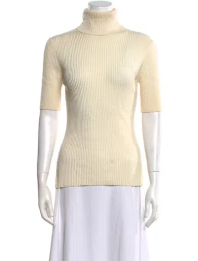 Pre-owned 3.1 Phillip Lim Wool Turtleneck Top In Neutral