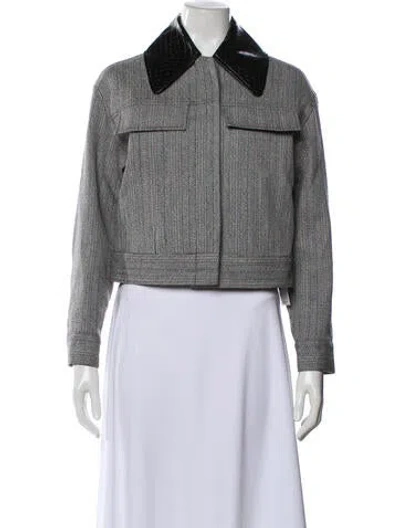 Pre-owned 3.1 Phillip Lim Wool Tweed Pattern Jacket In Gray