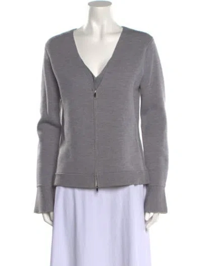 Pre-owned 3.1 Phillip Lim Wool V-neck Sweater In Blue