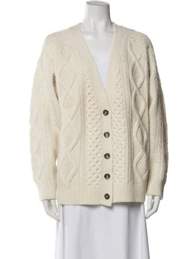 Pre-owned 3.1 Phillip Lim Wool V-neck Sweater In Neutral